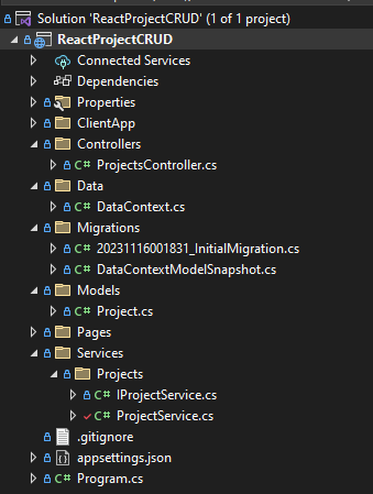 ASP.NET Backend Architecture View