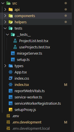 React Frontend Architecture View